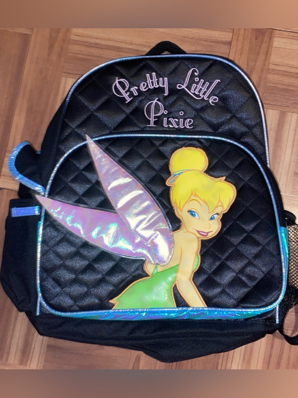 Black Tinker Bell Kids Backpack